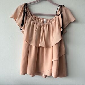 Cinq à Sept Blush Silk Layered Blouse